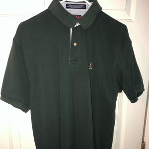 Green Tommy Hilfiger Casual Button Short Sleeve